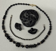 Vintage Art Deco Black Czech