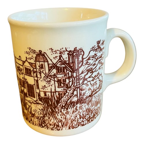 Vintage brown transferware - brown,