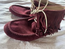 Monkey Feet Cranberry Suede