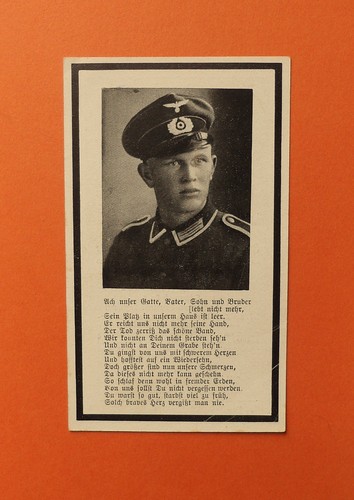 Ww2 german death - card, ~