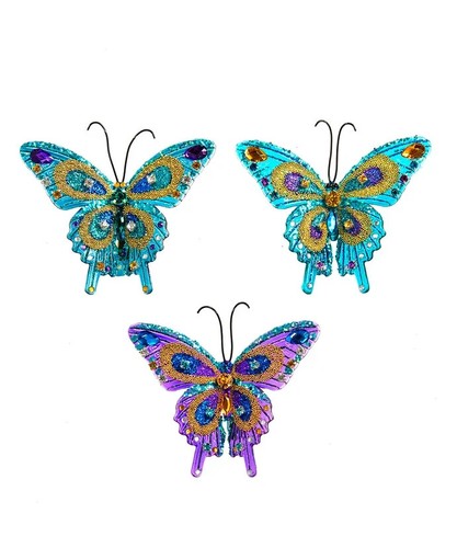 Kurt adler set peacock - kurt,