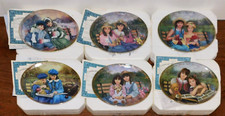 Seasons Of Sharing:Sisters For Life Plates SET of 6 Poulin Bradford 1997 w/COA+