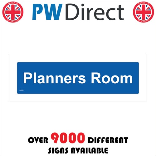 Sign planners room - planners,