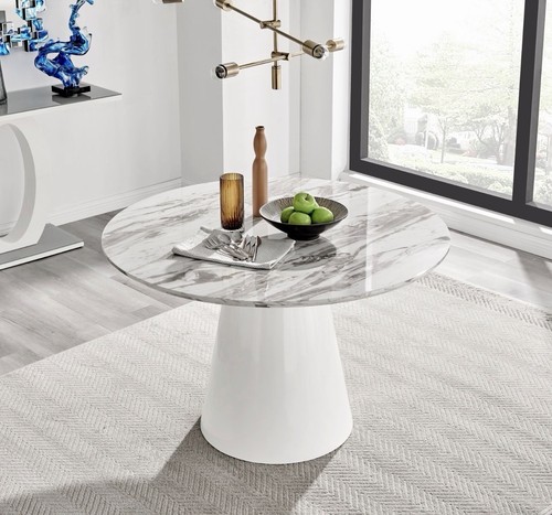 Palma white marble - white, effect