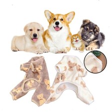 Pet Warm Fleece Dog Jumpsuit Pajamas Pet Clothes Puppy/Cat Costume Jacket Outfit