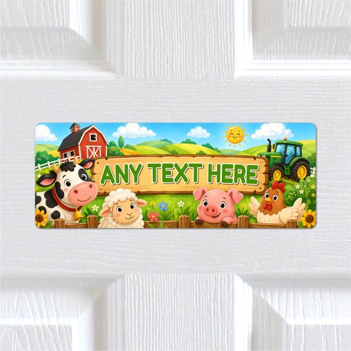 Personalised farmyard metal - farmyard,