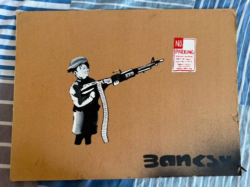 Banksy painting drawing - banksy,