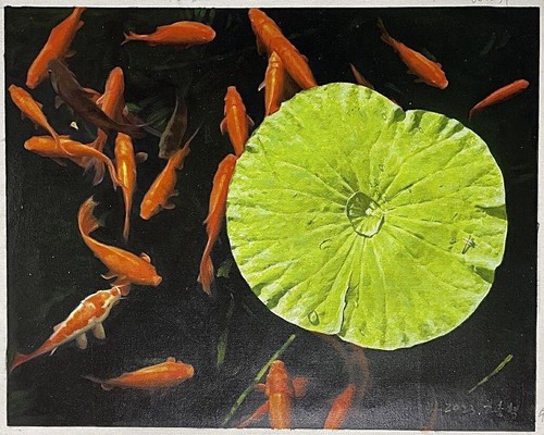 Original oil painting - , on