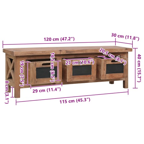 Vidaxl cabinet with 3 - with,