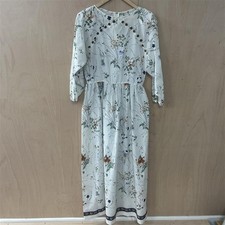 Vintage Jean Varon White Floral Dress