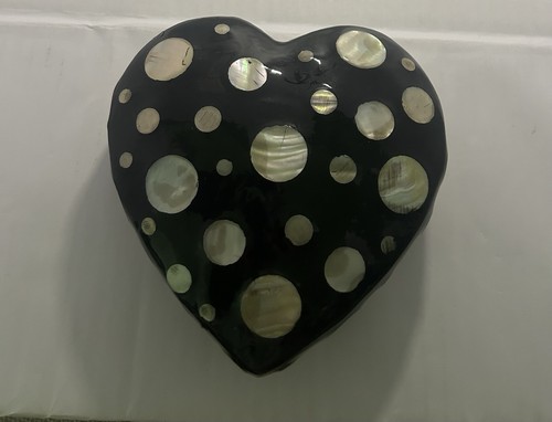 Black heart ornament - heart, a