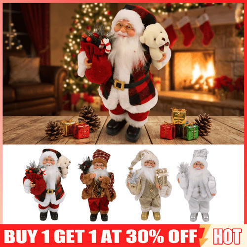 30cm standing santa claus - 30cm,