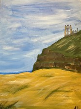 Whitby Abbey Original Canvas