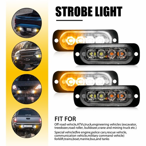 Amber white 4led recovery - amber&white,