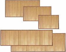 Bamboo Wood Floor Mat Rug Carpet For Home Bathroom Living room Indoors Outdoors