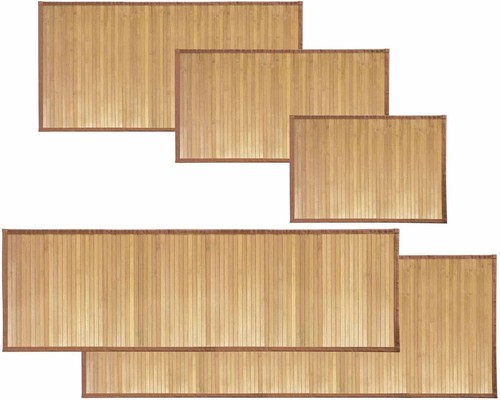 Bamboo wood floor mat - floor,