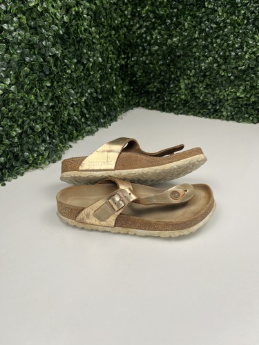 Women gold birkenstock gizeh - women's,