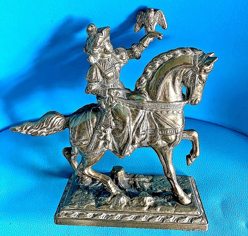 Horse rider figure statue - /, &