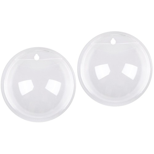 2pcs transparent acrylic wall - transparent,