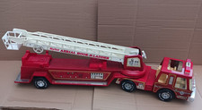 Vintage Nylint Aerial Hook N Ladder pressed steel Fire Engine Truck Like Tonka