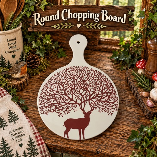 Melamine round chopping board - round,