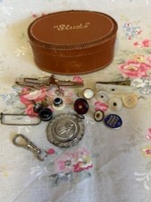 Vintage leather stud - leather, with