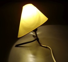 Old Table Lamp Tripod E27 Yellow Vintage Retro Bag Lamp