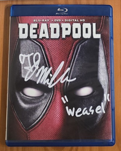 Deadpool blu ray signed - deadpool, by