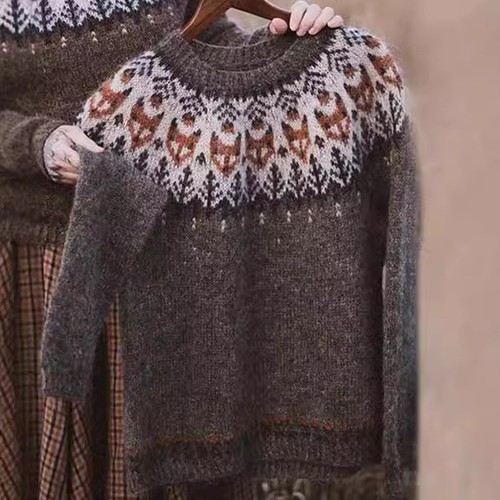 Women fair isle nordic - isle, knit