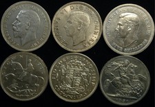 Crown 1935 1937 1951 George V - VI Choose your Date (T29)