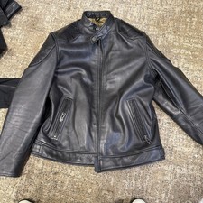 Belstaff Centenary Outlaw Pro Motorcycle Motorbike Leather Jacket Black