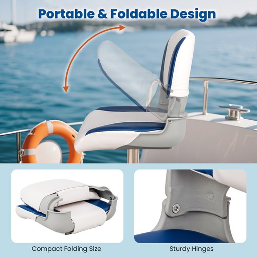 Fold down captain boat - fold-down, chair
