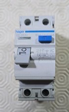 Hager 63A 30mA Double Pole RCD Type AC Main Switch Breaker CD263U pre owned 