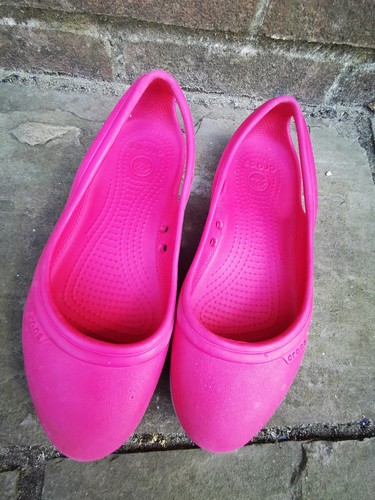 Crocs pink slip - slip, flat