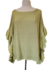Italian Washed Linen Top