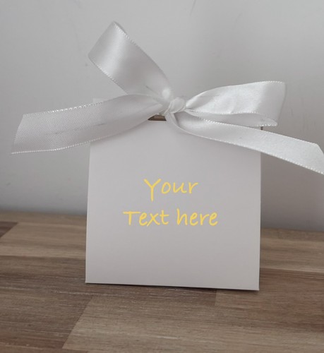 Mini white favour - gift, box/bag