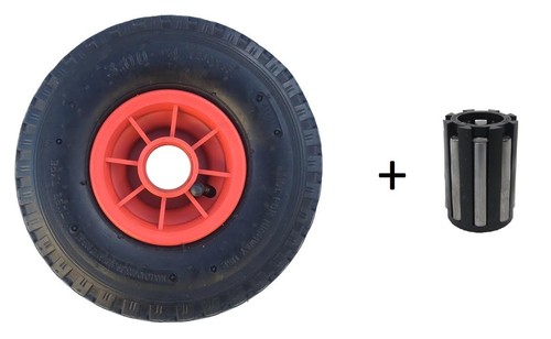 4 pneumatic wheel - 10",