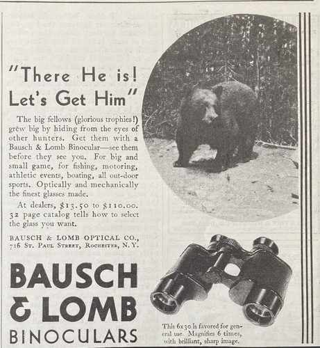 1932 bausch lomb - ad.(xh65)~bausch,