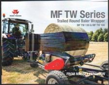 Massey-Ferguson "MF TW Series" Trailed Round Bale Wrapper Brochure Leaflet
