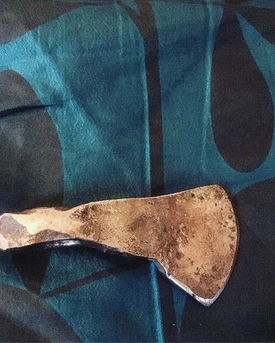 Hand forged viking axe - viking,