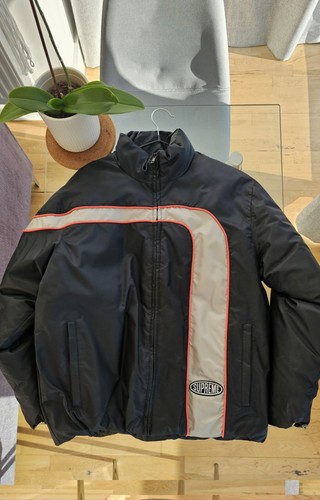 Supreme ss23 stripe puffer - supreme,