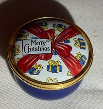 Crummles Enamel ‘Merry Christmas’ trinket box. Excellent condition. 