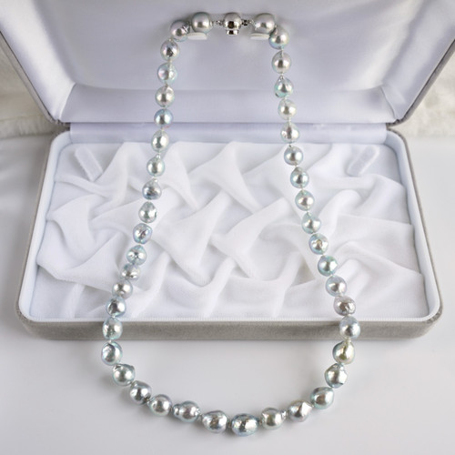 9mm baroque silver blue - 8.5-9mm,
