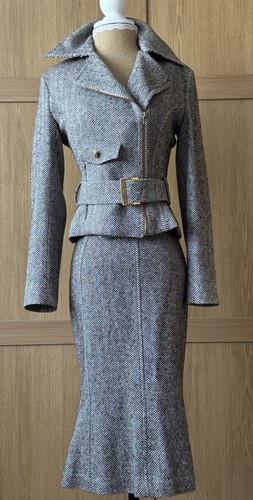 Cara lotti brown herringbone - brown,