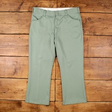 Vintage Sedgefield Slacks Pants Trousers 38x27 USA Made 70s Flared Unisex