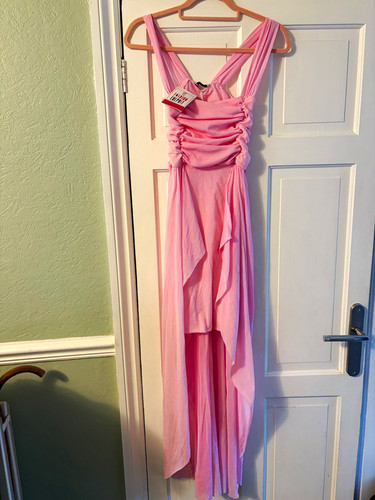 Tfnc london pink chiffon maxi - london,
