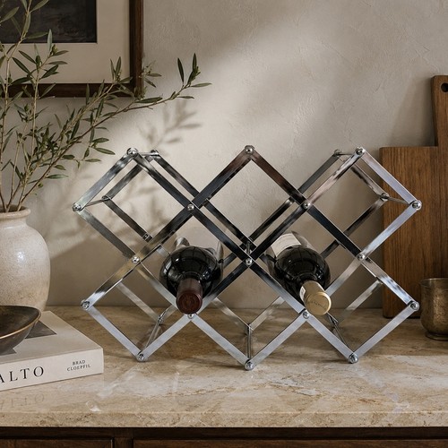 Vintage chrome expandable wine - expandable,