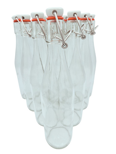 Glass bottles with stoppers - glass,