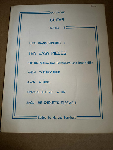 Lute transcriptions ten easy - lute,