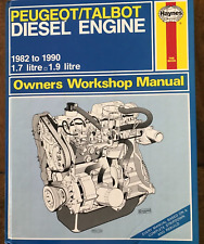 HAYNES PEUGEOT/ TALBOT DIESEL 1.7/ 1.9 LITRE 82 - 90 OWNERS WORKSHOP MANUAL HBK